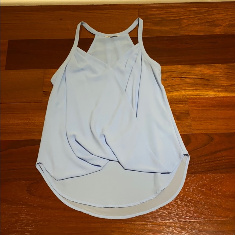 light blue blouse